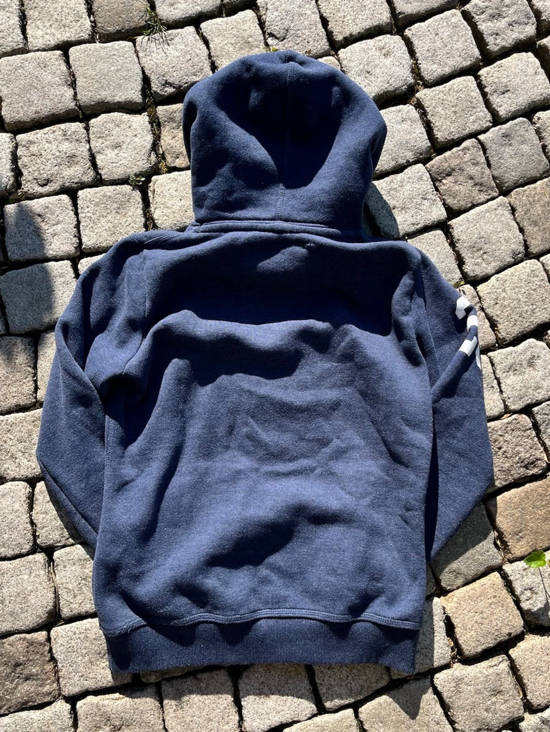 Mörkblå Superdry hoodie med tryck - 3