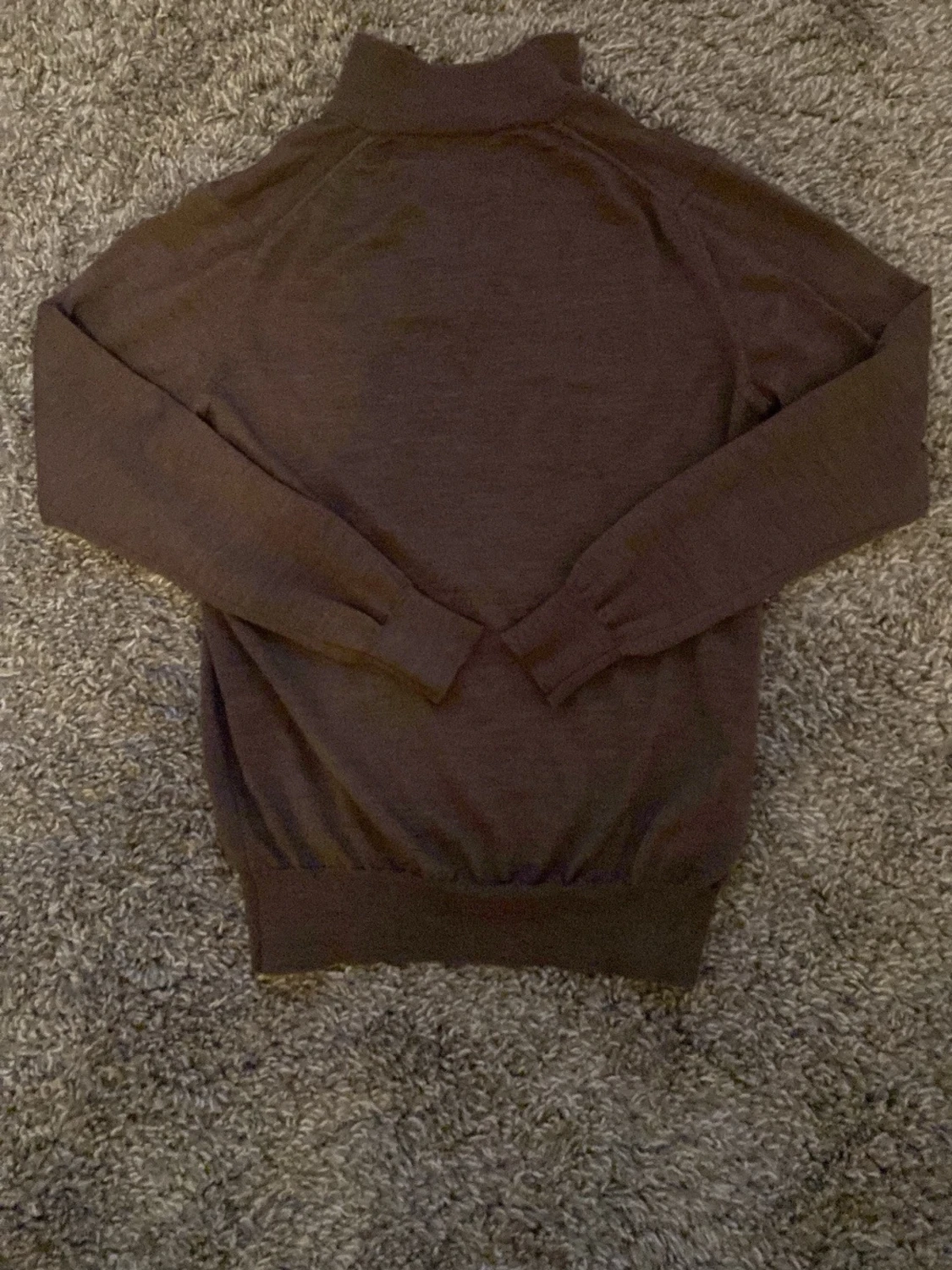 Brun merino halfzip - 1