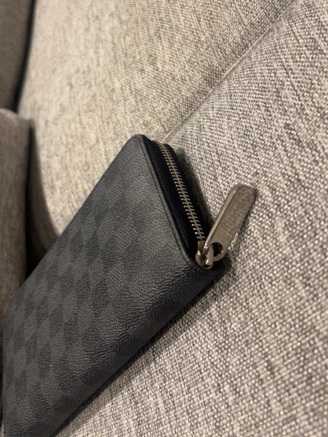 Svart monogram Plånbok  - 1