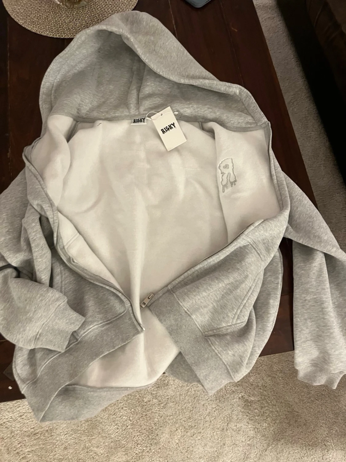 Risky hoodie grå - 1