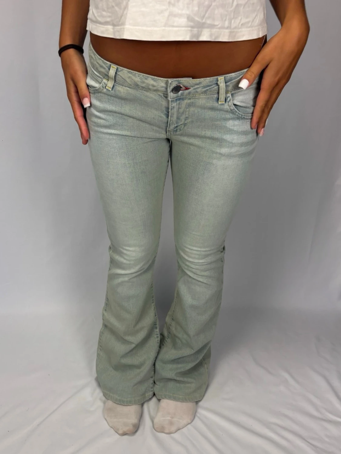 Lågmidjade jeans