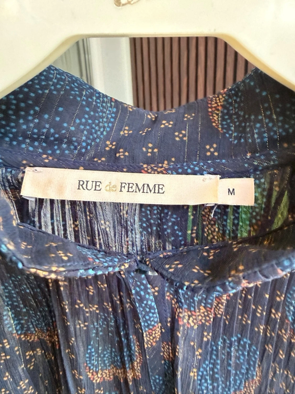 Mönstrad blus från Danska  Rue de Femme - 1