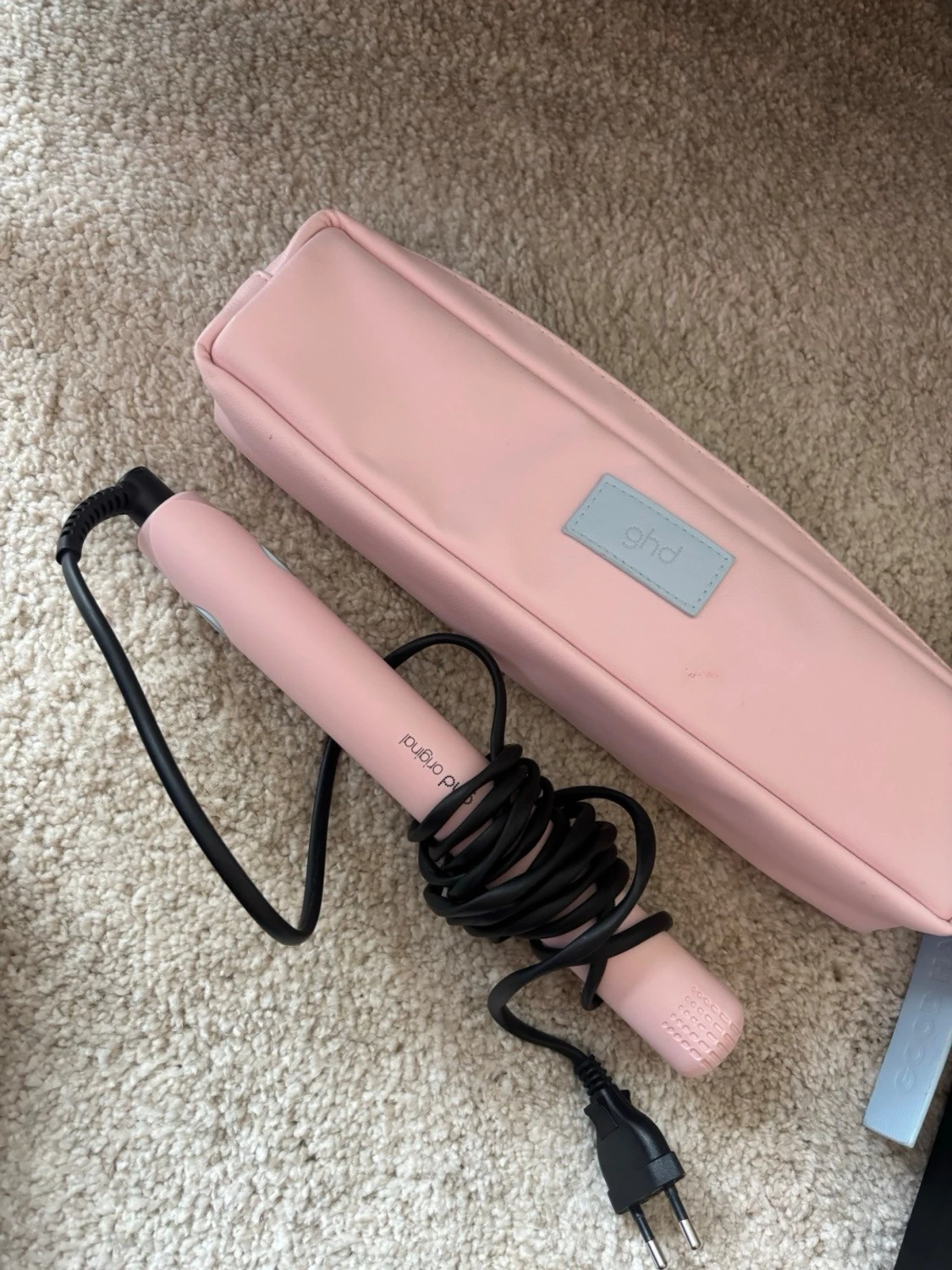 Rosa plattång med väska från ghd - 1