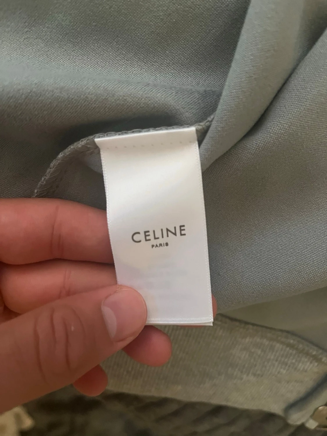 Grå zip hoodie från CELINE - 3