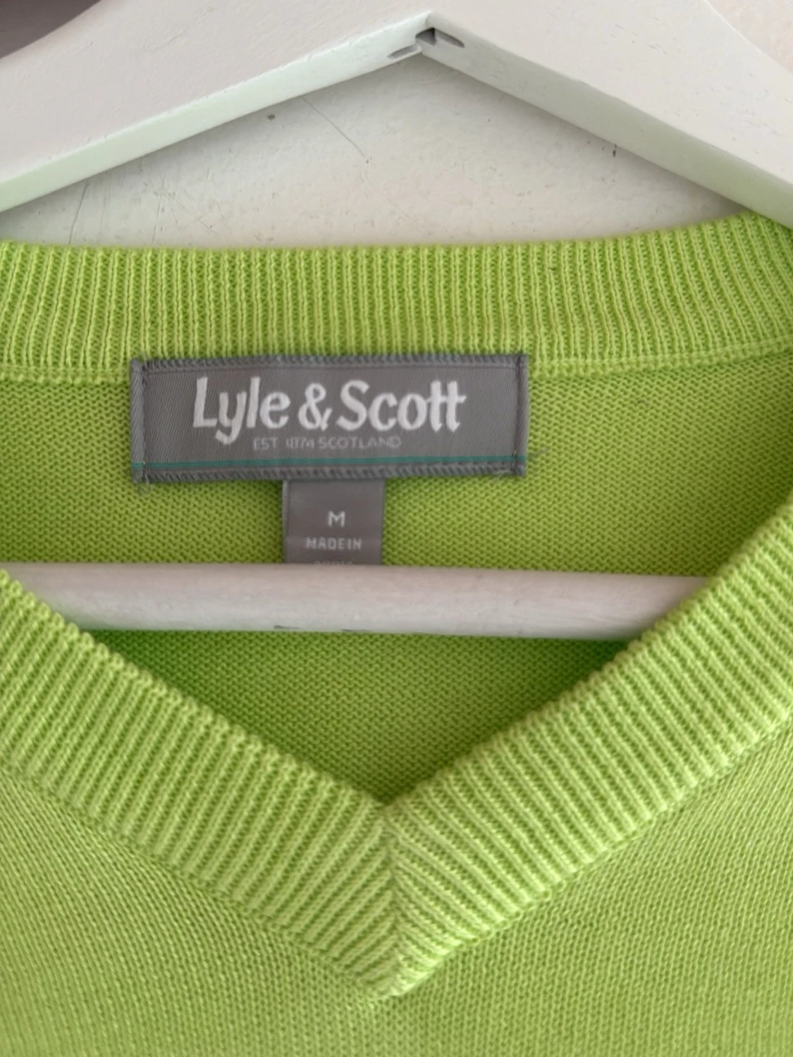 Ljusgrön stickad tröja Lyle & Scott - 3