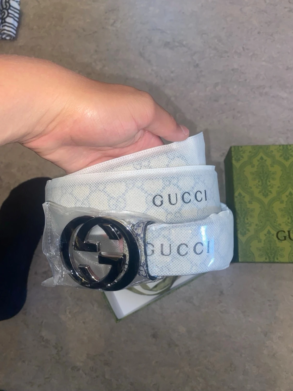 Gucci bälte med GG-spänne - 1