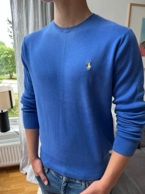 Ljusblå Ralph Lauren sweatshirt - Ljusblå Ralph Lauren sweatshirt i storlek L               Tunn och mjuk