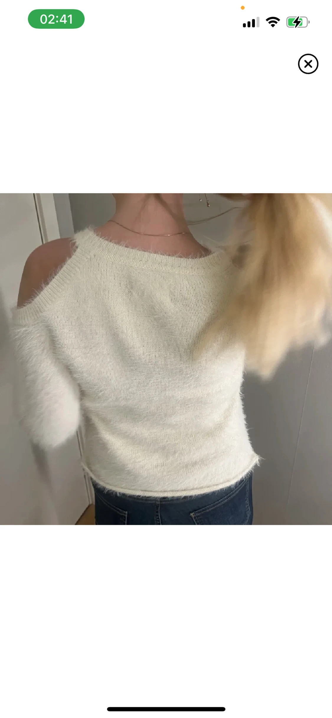 Tröja med cutout  - 90