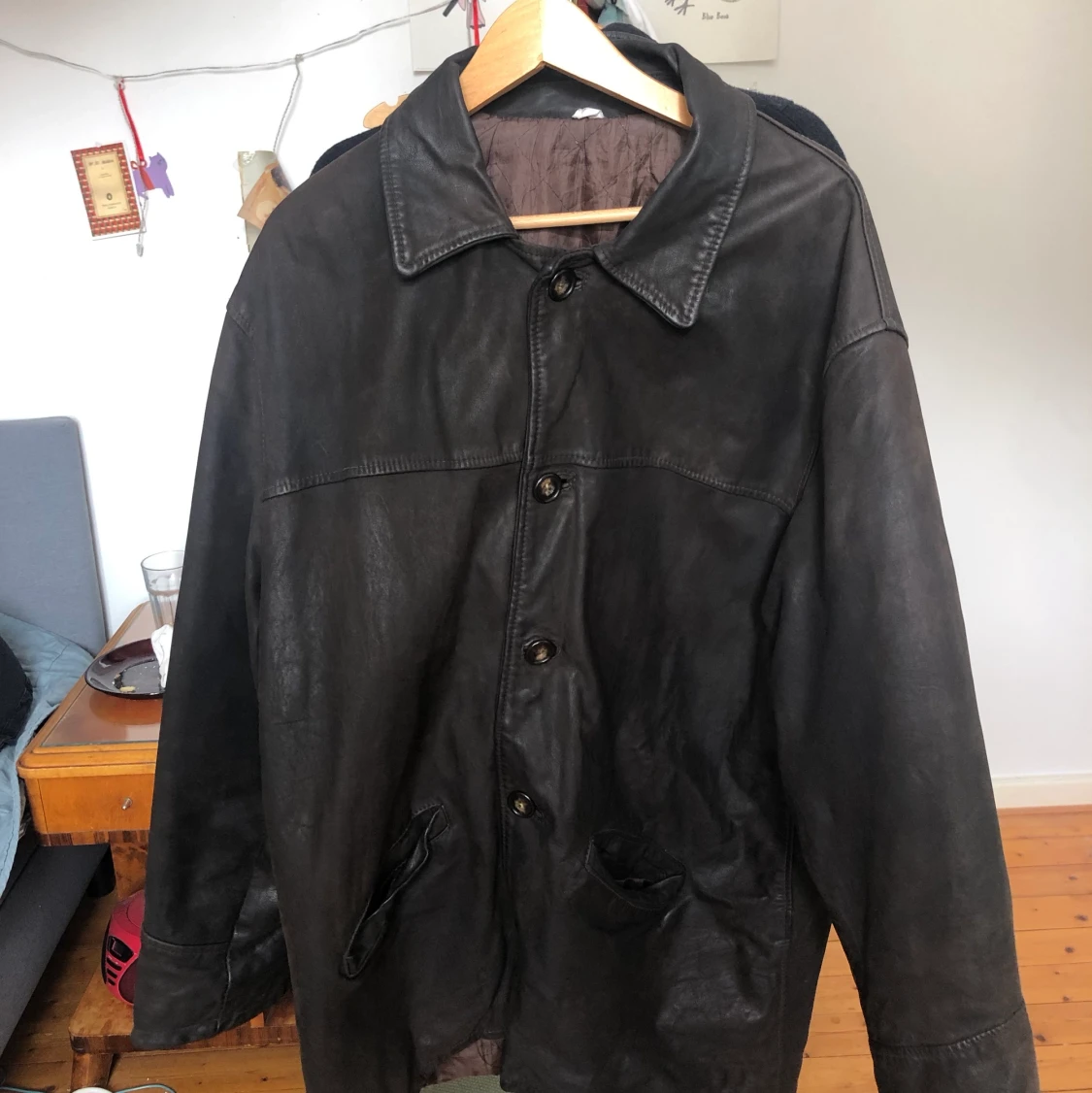 Läderjacka - 90