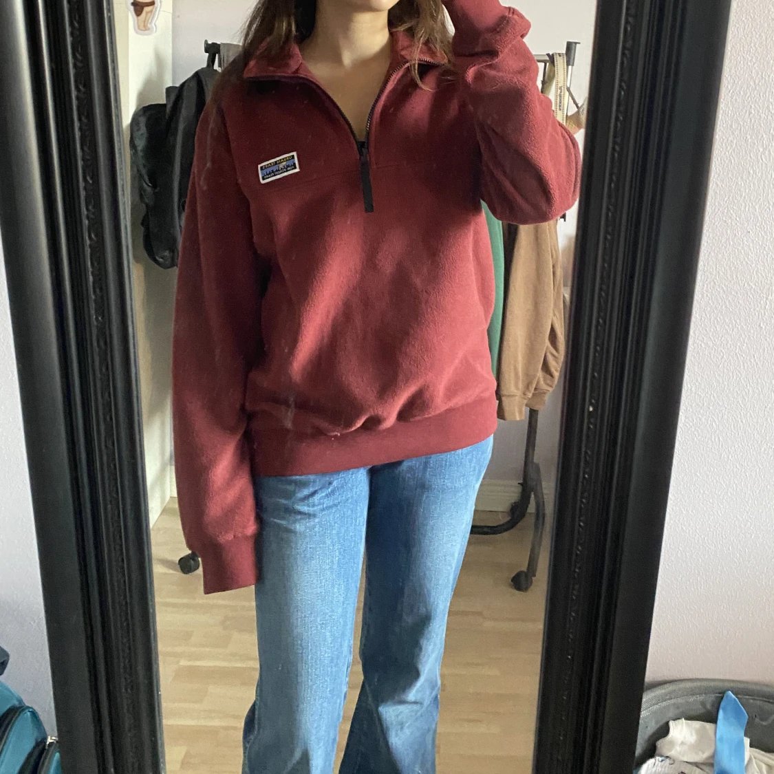 Half zip fleecetröja