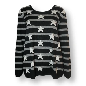 Långärmad Tröja  - En randig långärmad tröja med stjärnor. Från Isabelle K, storlek XL. I fint skick, skulle säga 8/10. 