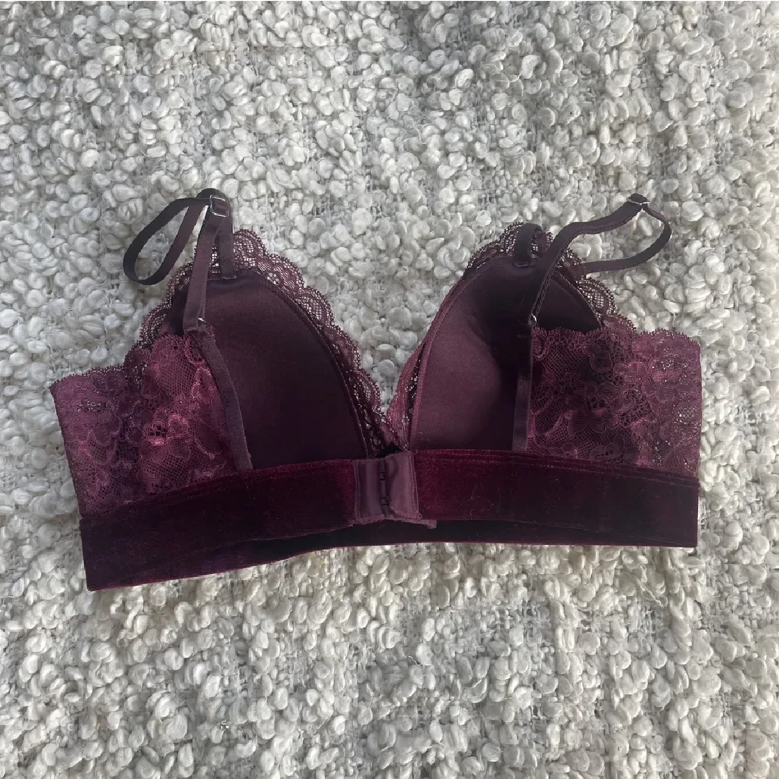 Bralette i sammet  - 90