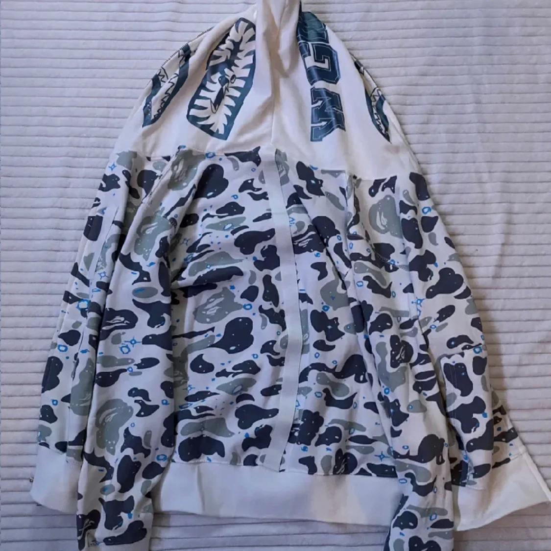 BAPE Space Camo Shark Full Zip Hoodie 🩵 - 90