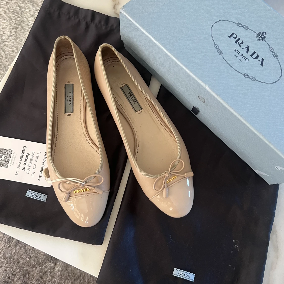 Prada ballerina skor