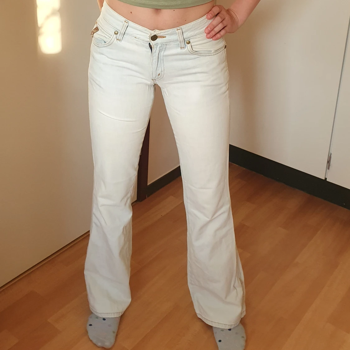 Snygga ljusblå Crocker-jeans