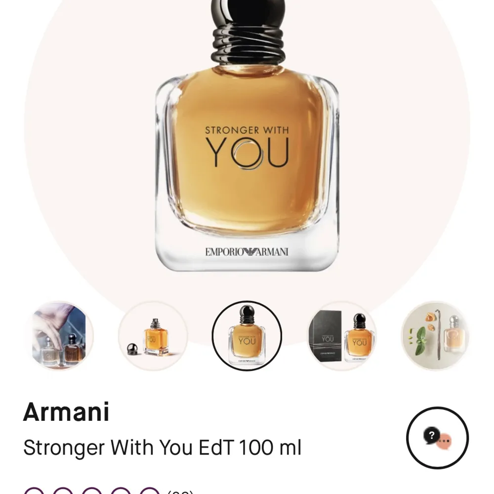 Emporio Armani stronger with you parfym. Använd ett fåtal gånger då de inte var min lukt. Mer än halva kvar!  100ml  Har ingen kartong!. Accessoarer.
