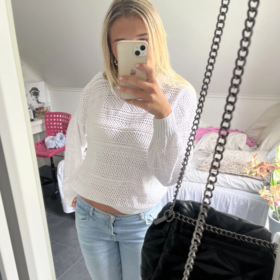 Tröja med hålmönster - 90