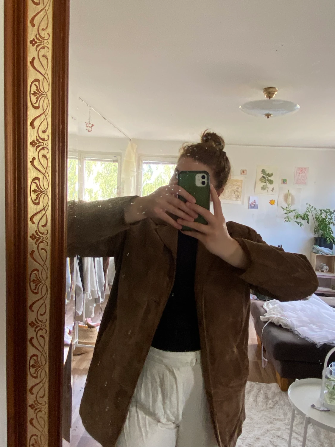 Brun kavaj mocka  - 90