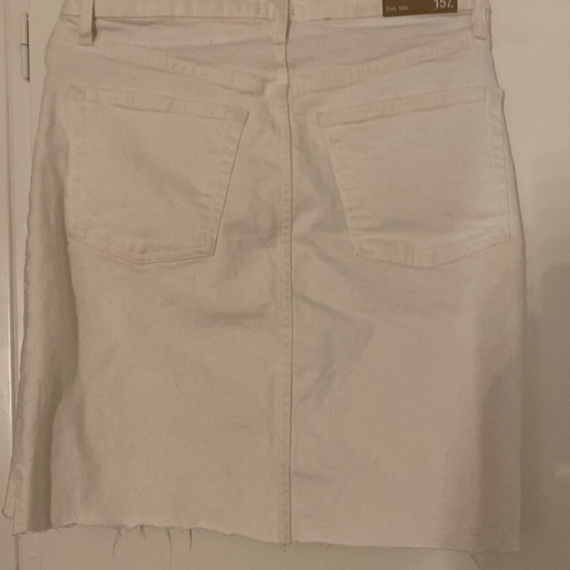 Fin vit jeans kjol - 90