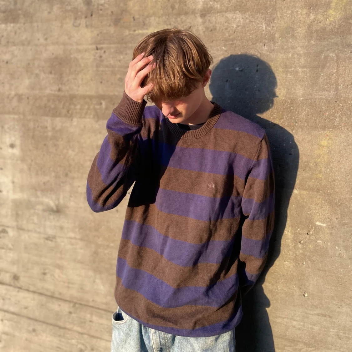 Blue and Brown sweater - 90