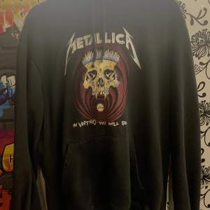 Metallica hoodie från hm, väl använd men inga större täcken på användning. Inga hål eller fläckar på