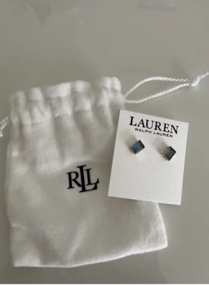 Ralph Lauren öronhängen  - Helt nya ! Säljer eftersom jag fått dem i present och har samma fast i grön då detta är blå . Väldigt fina passar till vardagen . De är köpta för 400kr  men sälj för 330 , kan tänka mig gå ner i pris vid snabb affär