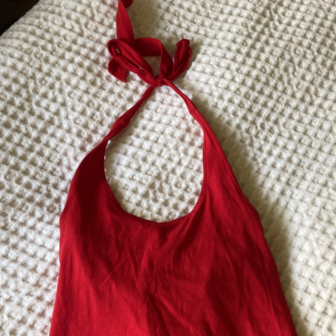 Röd halternecktopp från esprit - 91