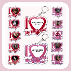 I Love My Boyfriend/Girlfriend Custom Nyckelring - har du en favorit idol eller karaktär som du vill få tryckt, eller helt enkelt bara en bild på din partner som du vill behålla i en nyckelring? här kan just du beställa hem ditt eget för 60kr (SE SLIDE 2) 🎀!ENDAST SWISH! GRATIS FRAKT VID KÖP AV 2+
