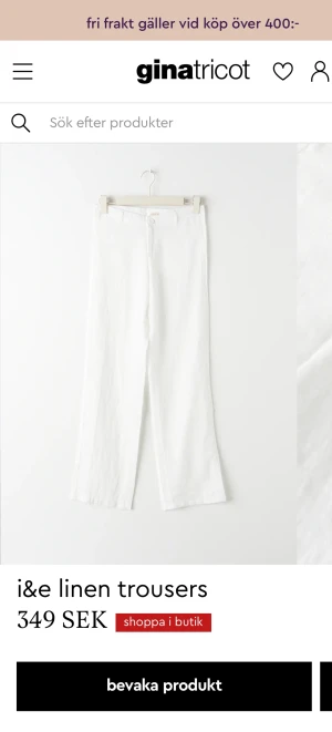 Linnebyxor - Säljer dessa jätte snygga linnebyxorna från ginatricot🤍de är ifrån isa and elles collection💗med lappen kvar
