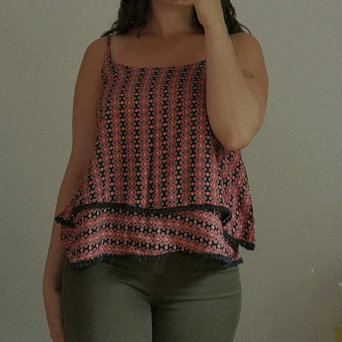 Thin Strap Bohemian Layer Top