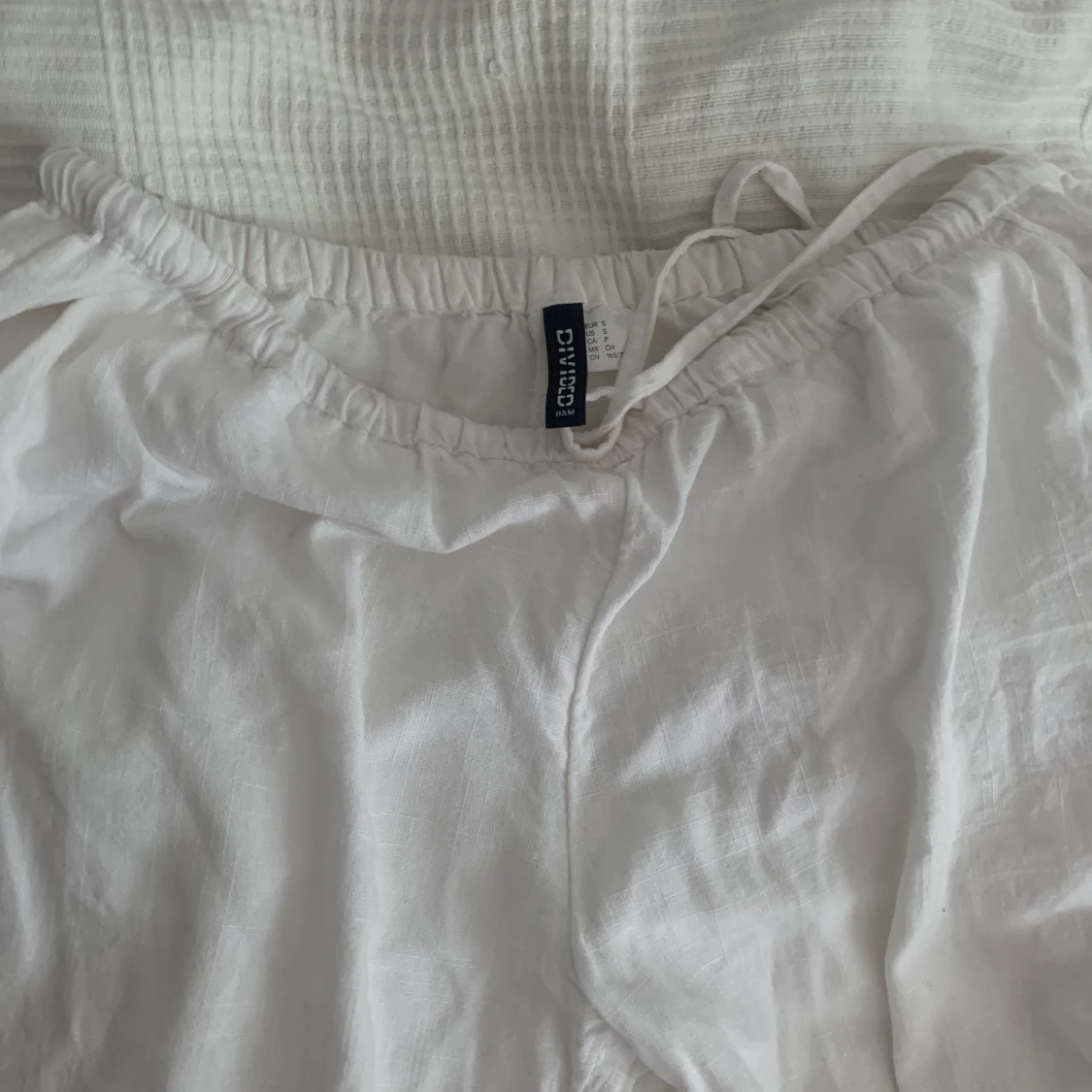 Lågmidjade linnebyxor  - 90