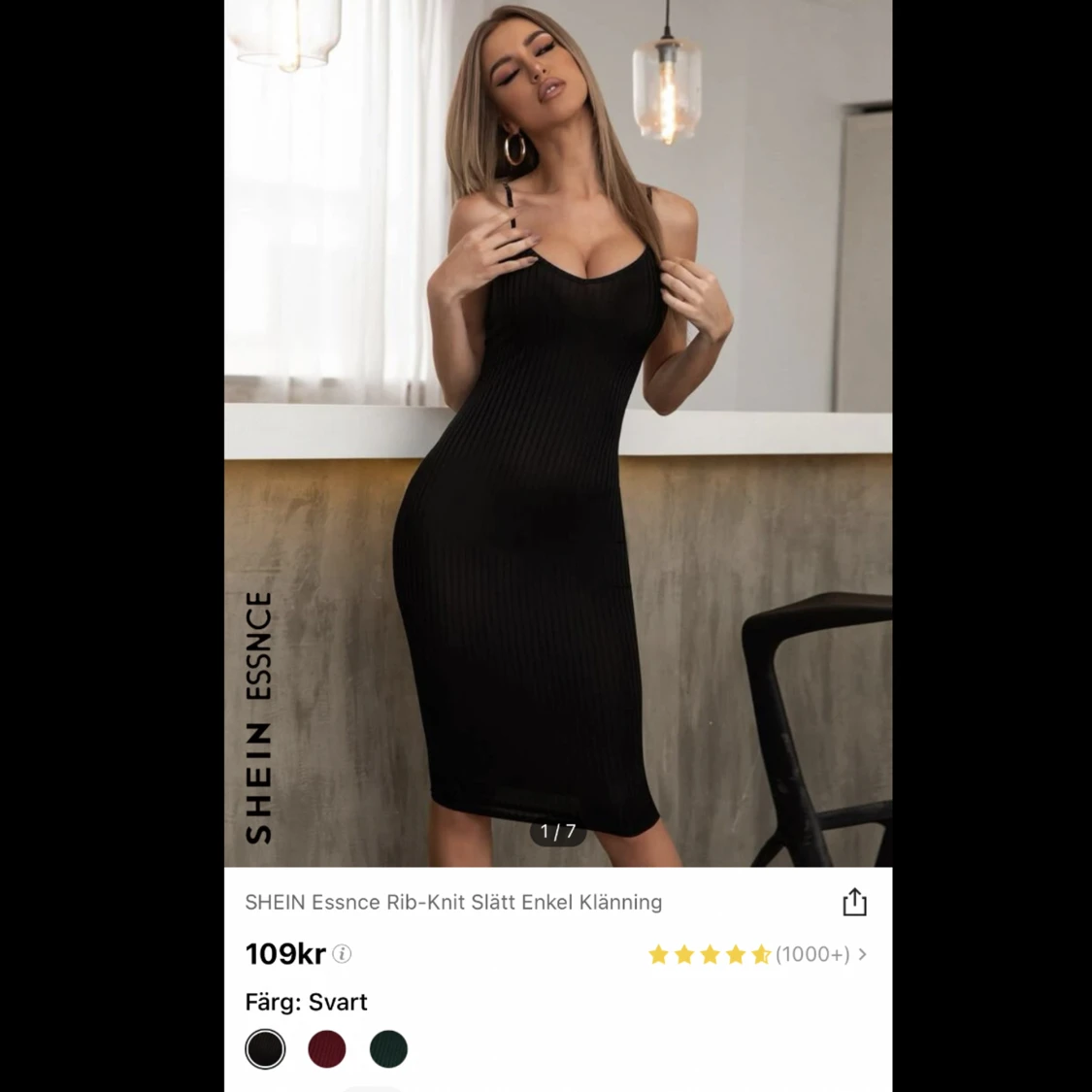 Svart klänning  - 90