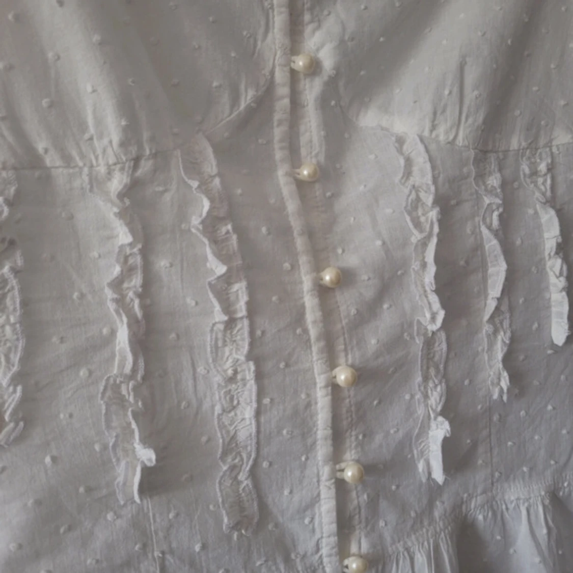 Vacker vintage topp i bomull - 91