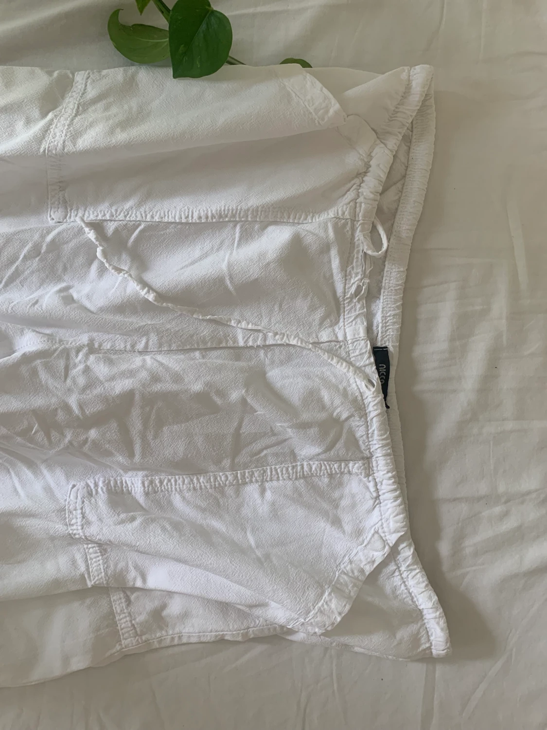 Vita linnebyxor - 90