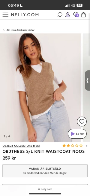 Stickad väst / topp - superfin topp men kommer tyvärr inte till användning :(.. den är fin både som väst över annan tröja eller bara använda som topp för dig själv. Använd en gång. 