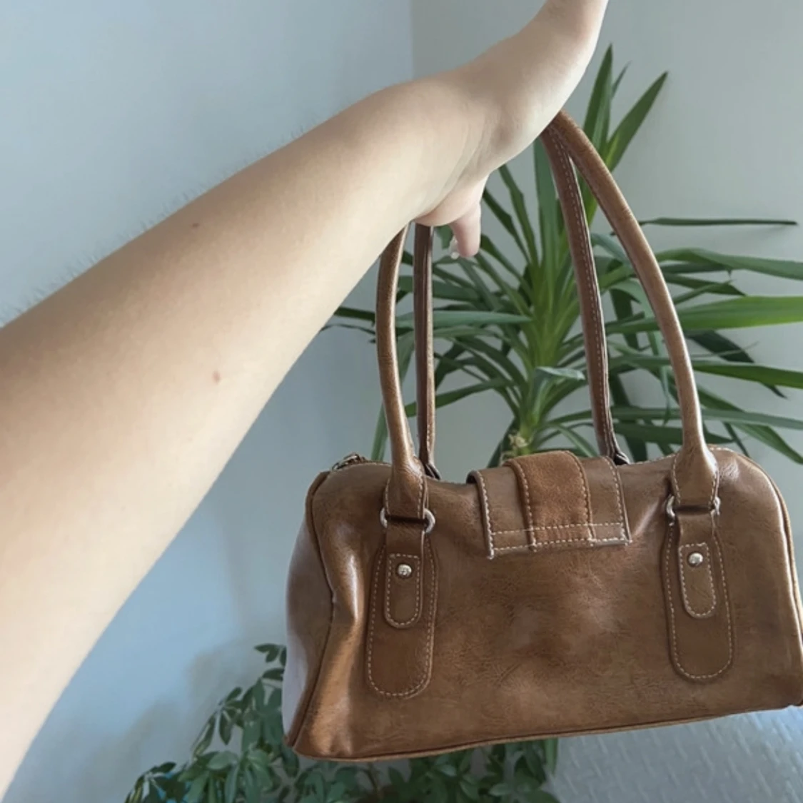 Vintage brun väska  - 90