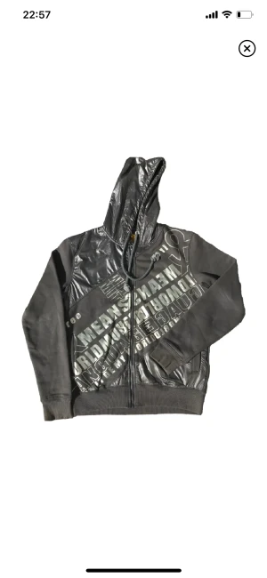 Svart Zip-up Hoodie - .