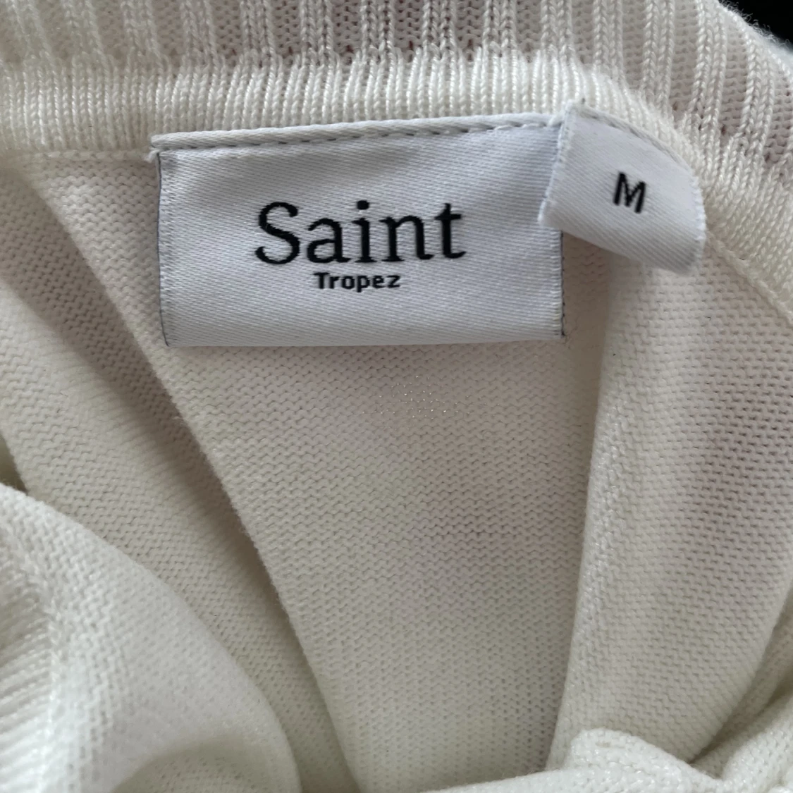 Vit finstickad tröja - 91