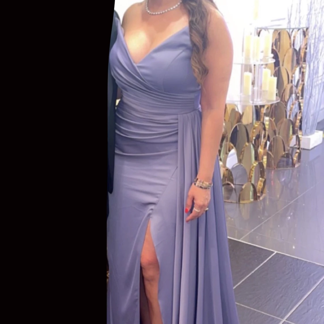 Lila klänning  - 90