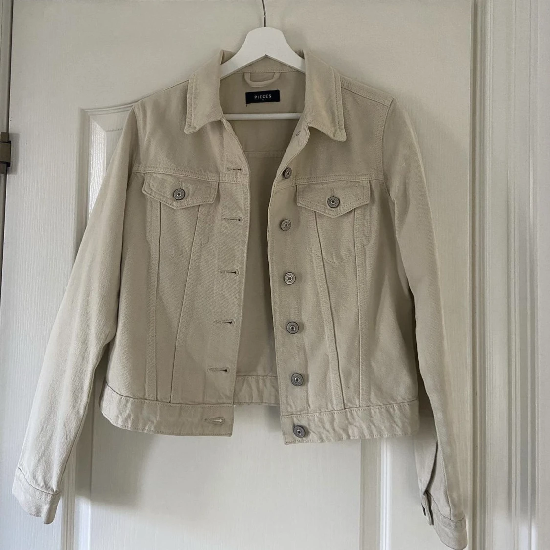 Beige Jeansjacka  - 90