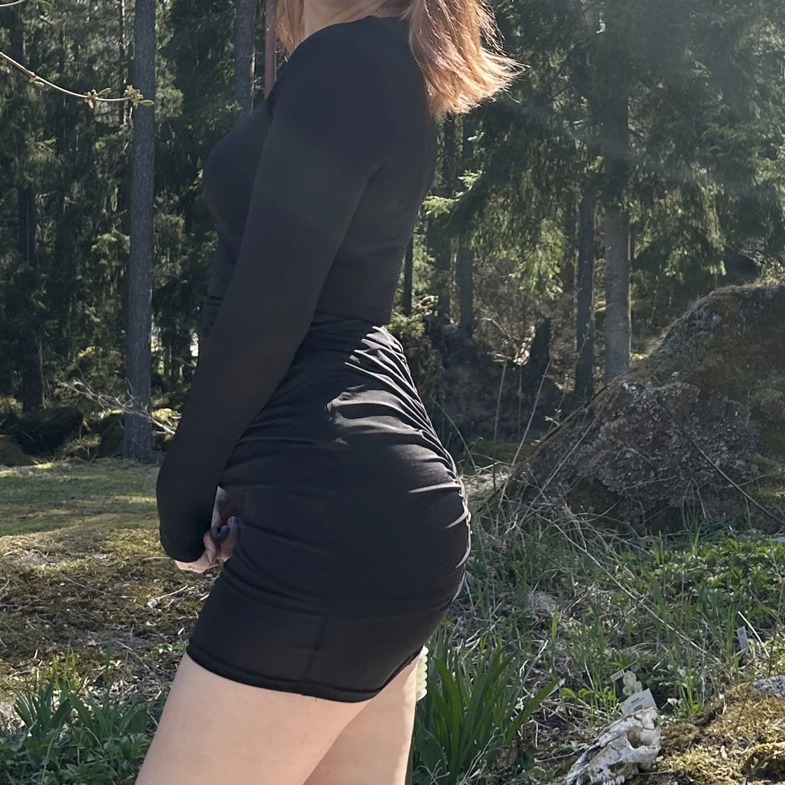 Öppen rygg klänning - 90