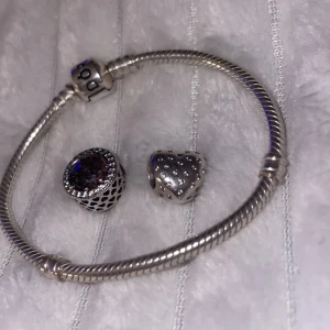 Berlocker från Pandora  - Armband och berlocker från Pandora i Sterlingsilver. Allt är i mycket bra skick. Priserna kan absolut diskuteras vid snabbaffär! Armband: 300kr Berlocker bild 1: 100kr/st Berlocker bild 2: 60kr/st Köp allt och få rabatt: 800kr