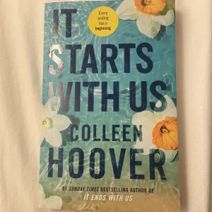 it starts with us - säljer min kopia av it starts with us av Colleen Hoover!! säljer för att jag inte kom in i den och kommer antagligen inte läsa klart den! nyskick!! 