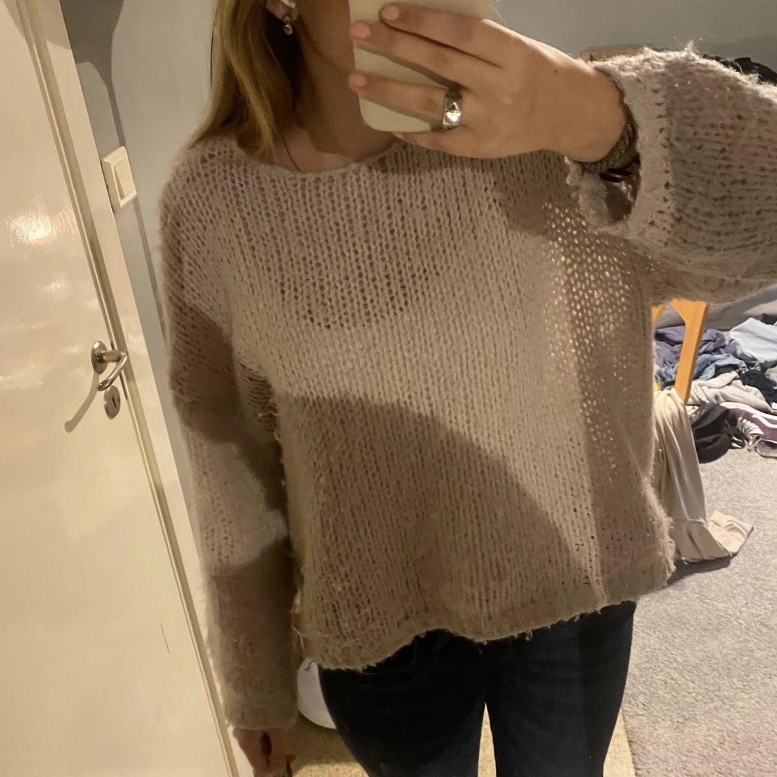Stickad tröja 