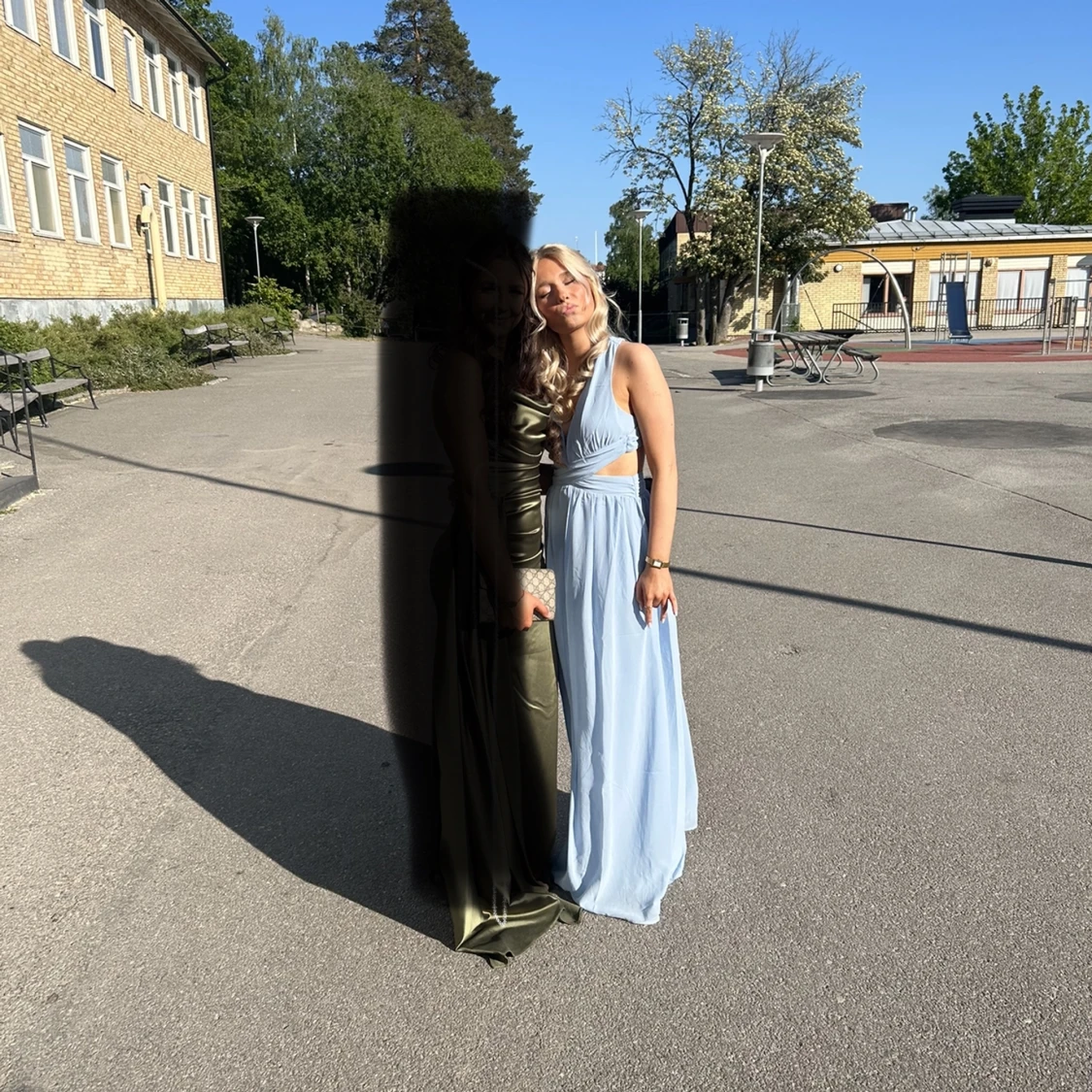 ljusblåa balklänning 