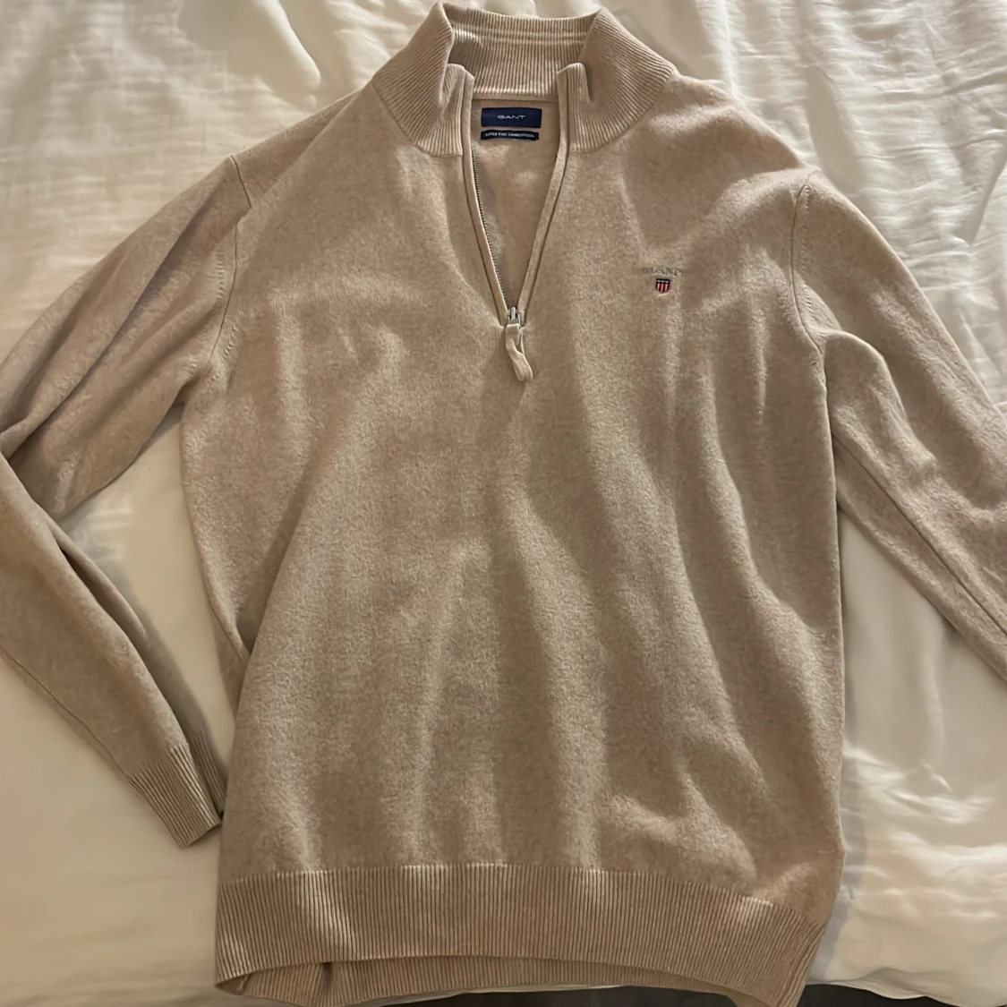 Gant Halfzip ullmaterial