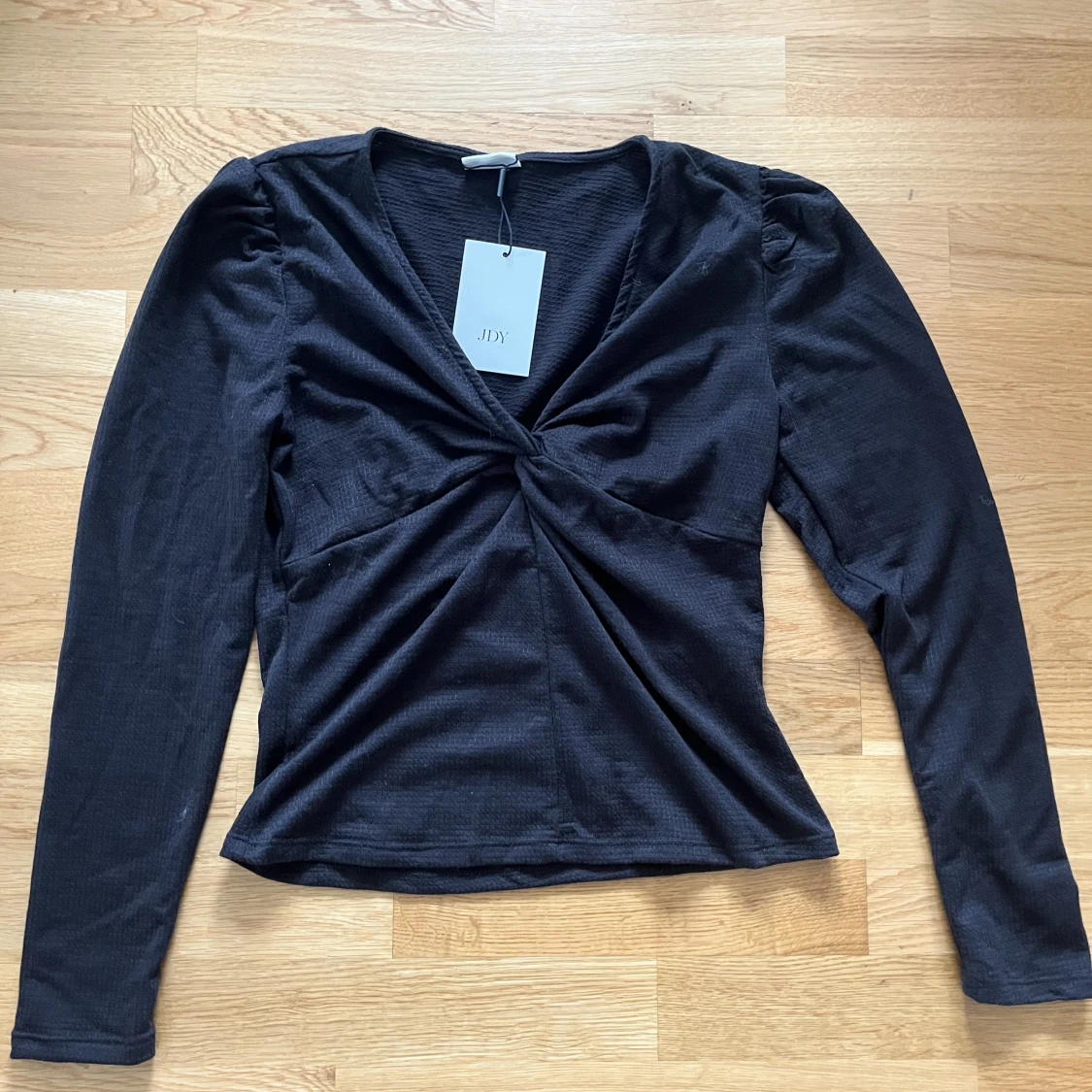 Svart långärmad topp