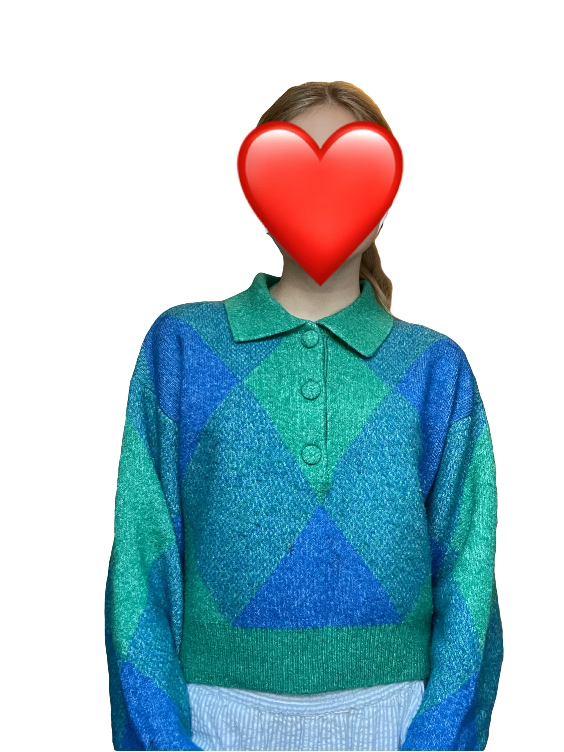 Grön och blå rutig - 90