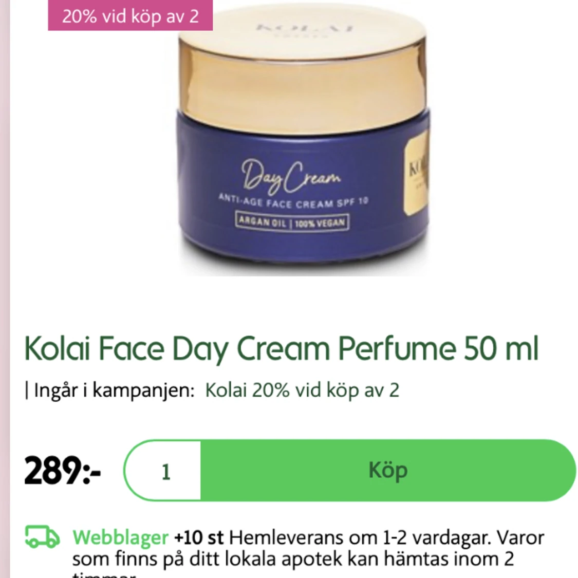 Kolai ansikts dag kräm - 91