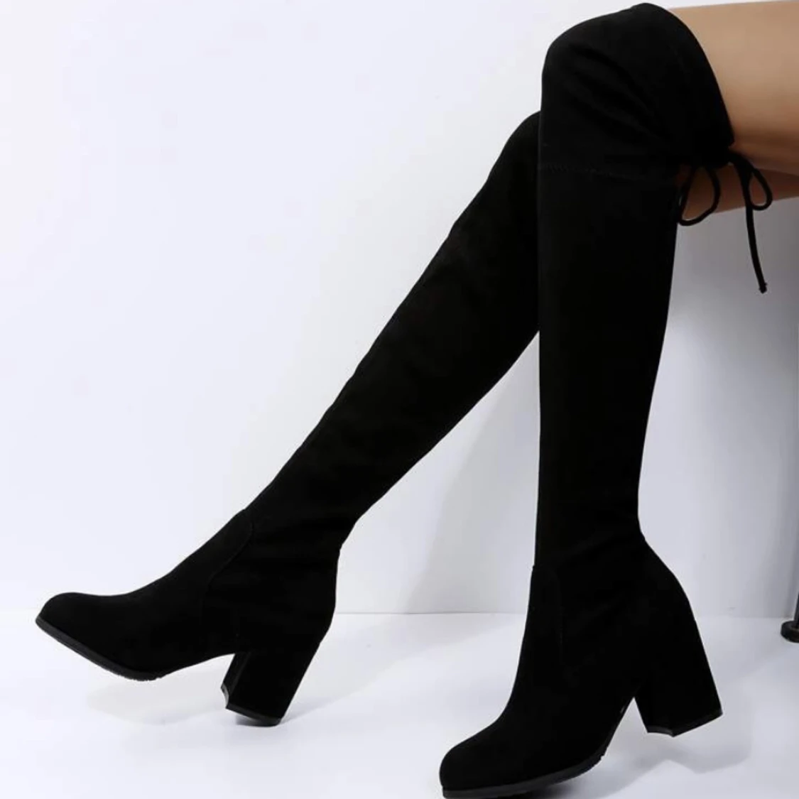 Knee high sock heels - 90